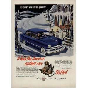  It feels like Americas costliest cars  1950 FORD Ad 