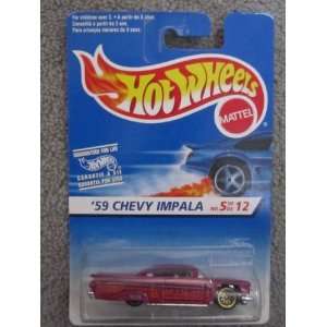  1996 Hotwheels #5 of 12 59 Chevy Impala Toys & Games