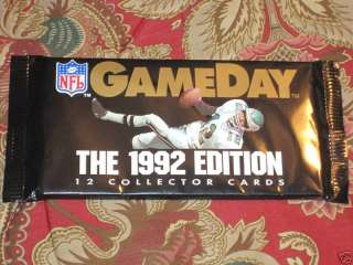 NFL Gameday, 1992 Edition, 12 Collector Cards, sealed  