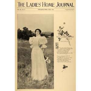  1895 Print Town Country Victorian Fashion Modeste Jordan Poem Love 