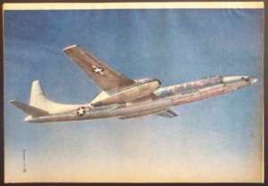 XB 46 JET Experimental BOMBER 1947 Convair color PIN UP  