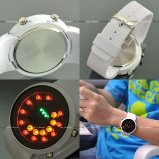 Bright LEDs Display Cool Mens Sport Quartz Wrist Watch  