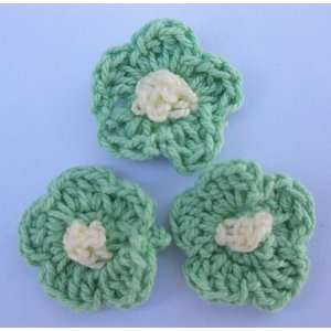   Small Crochet Flower Applique Embellishment CR17 