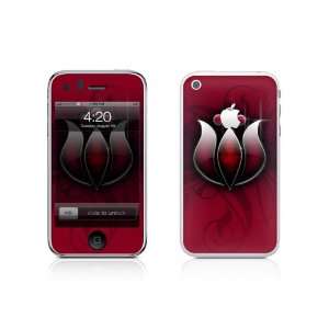  iPhone 3 3g 3gs Wrap Vinyl Skin Cover Decal Sticker Red 