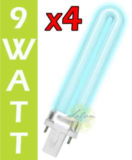 9W UV Light Replacement Extra Bulb Nail Dryer Lamp 9 Watt Machine SET 