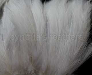   Snow White 6 7 hackle rooster COQUE Feathers for crafting, Cynthias