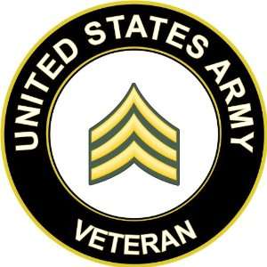  5.5 US Army Sergeant Veteran Decal Sticker Everything 
