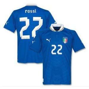  New Soccer Jersey Euro 2012 Rossi # 22 Italy Home Soccer Jersey 