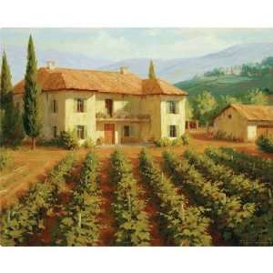  12 x 15 Tuscan Vineyard Design Cutting Board