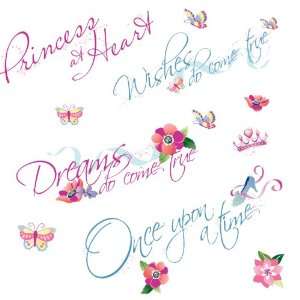   Disney Princess Quotes Peel & Stick Wall Decals