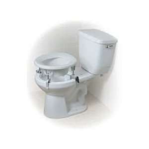  Plastic Raised Toliet Seat with Two Locking Rear Brackets 
