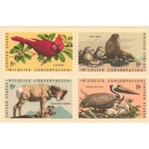 Wildlife Conservation Issue Set of 4 x 8 Cent US Postage Stamps Scot 