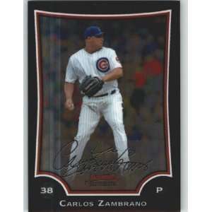  2009 Bowman Chrome #131 Carlos Zambrano   Chicago Cubs 