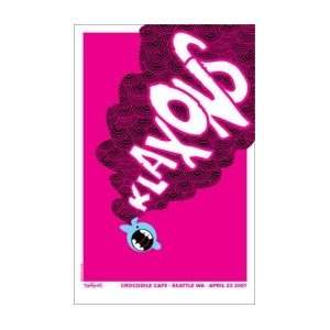 KLAXONS   Limited Edition Concert Poster   by Dan Stiles 