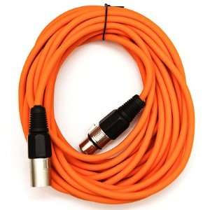 SEISMIC AUDIO   SAXLX 25   Orange 25 XLR Patch or Microphone Cable