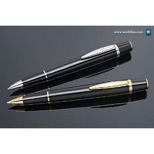  Waterford Marquis Arista Black w/ Gold Trim Medium Point 