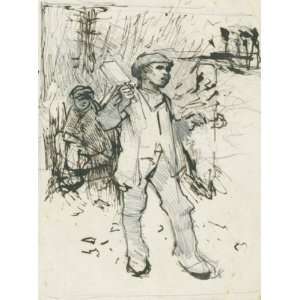   paintings   Sir George Clausen   24 x 32 inches   Drawing after Crow