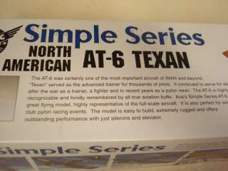 ACE R/C NORTH AMERICAN AT 6 TEXAN R/C MODEL AIRPLANE KIT ** NEW IN 