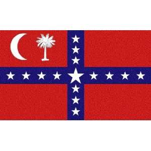  South Carolina Secession Flag 6 inch x 4 inch Window Cling 
