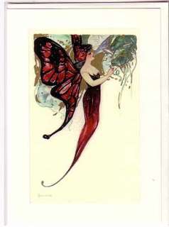 Samuel Schmucker Repro Butterfly Fairy Greeting Cards  