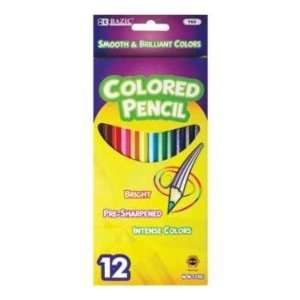  BAZIC 12 Color Pencil Case Pack 144 Electronics