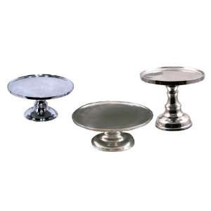   Hotelware Set of 3 Aluminum Rnd Austrian Pastry Stands