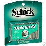 Schick Tracer FX Refill Blades   5 Each  