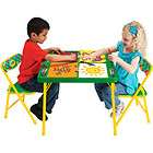 CRAYOLA 4IN1 CRAFT CENTER SET KIDS TABLE & CHAIRS SET CHILDS ART DESK 