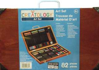 Creatology Art Set In A Wooden Box 82 Pieces BRAND NEW FACTORY SEALED 