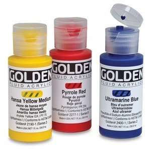  PRIMARY YELLOW 1OZ FLUID ACRYLIC Arts, Crafts & Sewing