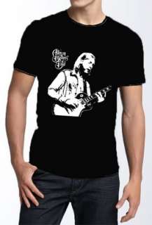 Duane Allman Guitar Retro 60s Vtg T Shirt Men L  