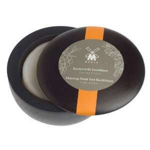   Sea Buckthorn Shave Soap in Wooden Bowl 3.5oz shave soap Beauty