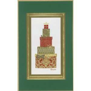  2011 Brett Collection Stacked Up Luxury Christmas Card 4x6 