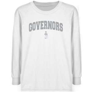  Austin Peay State Governors Youth White Logo Arch T shirt 