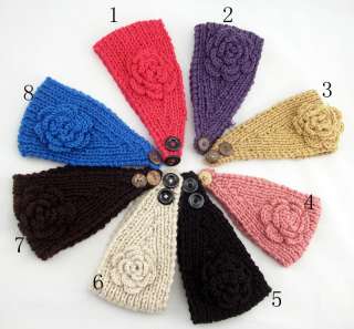   Women Girl Lady Headband Hair band women Knit crochet Headwrap  
