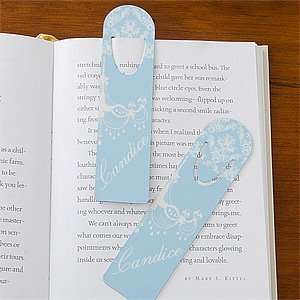  Personalized Bookmarks   Blue Chandelier