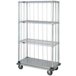   Wire Shelving Dolly Base Enclosure Carts   MDCG4647RE