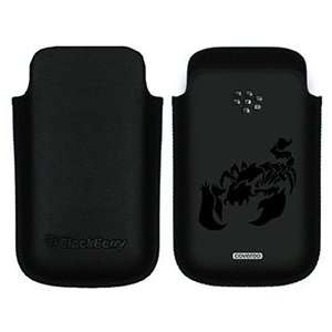  Scorpion Tattoo on BlackBerry Leather Pocket Case 