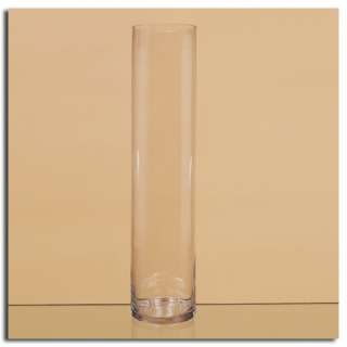 22 Large Tall Clear Glass Simple Modern Cylinder Flower Vase  