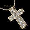 Cross Necklace W Gold Use Swarovski Crystal N602  