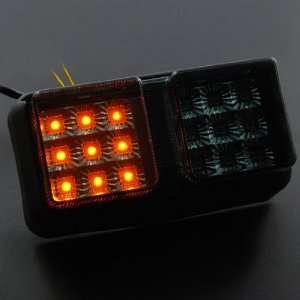  Lens Motorcycle Street Bike Integrated LED Taillight Turn Signals 
