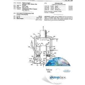  NEW Patent CD for CYCLONIC FLUID BED REACTOR Everything 