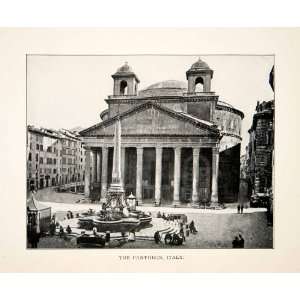   Historic Landmark Rome Italy   Original Halftone Print