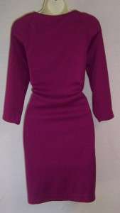 TAHARI Sarina Fuschia Ponte Knit Dress XS 0 2 NEW  