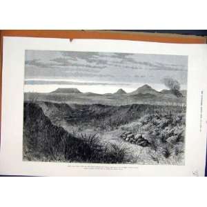  1879 Zulu War View Spot Prince Imperial Killed Sketch 