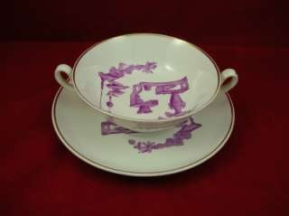 Copeland Spode Cream Soup Bowl Y6544~Purple Vase  