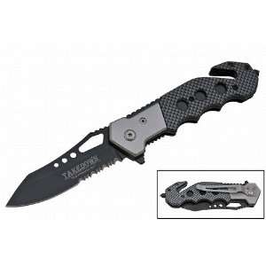  3.25 Tiger USA Damascus Spring Assisted Tactical Rescue 