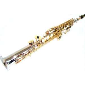   Jollysun Silver Soprano Saxophone + Accessories Musical Instruments