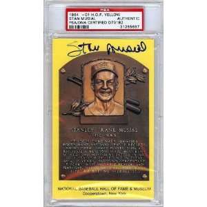  Stan Musial Autographed/Hand Signed HOF Postcard PSA/DNA 