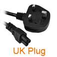 EU 3 Prong Laptop Adapter Power Cord Cable Lead 3Pin  